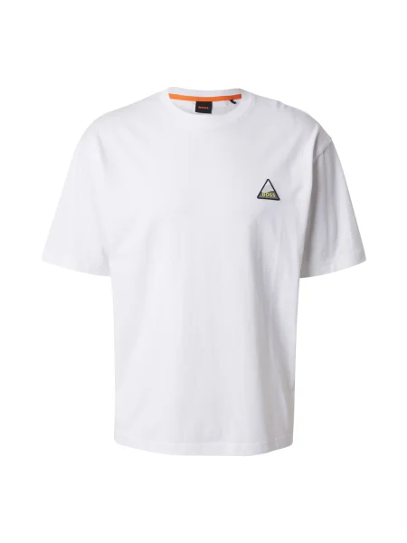 BOSS ORANGE Tricou Te_fishpatch alb