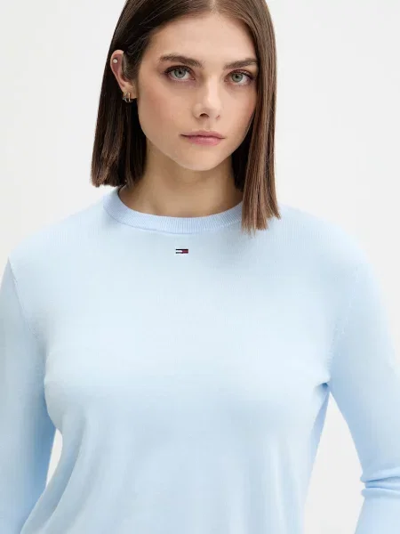 Tommy Jeans пуловер дамски от синьо