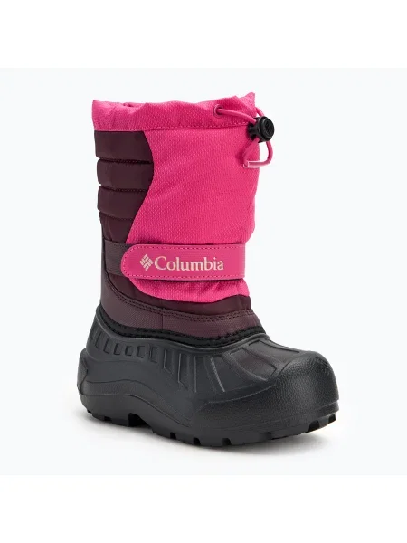 Детски ботуши за сняг Columbia Powderbug Snowlite pink ice/ moonvista розово