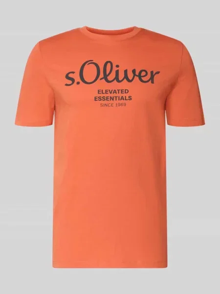 T-shirt o kroju regular fit z czystej bawełny S.oliver Red Label