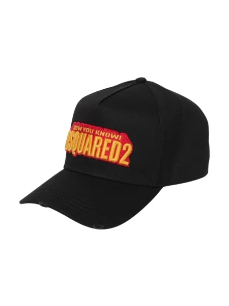 Czapka z daszkiem Dsquared2 czarna