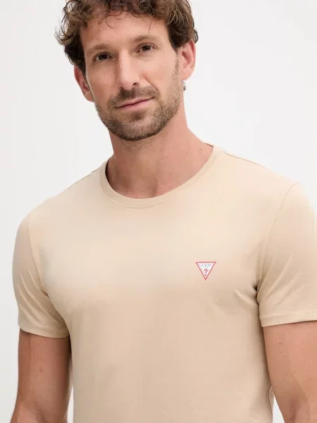 Футболка Guess однотонна бежевий