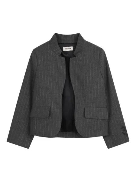 Dětské sako Zadig & Voltaire šedé