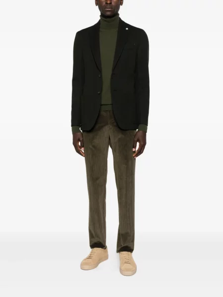 Pantaloni Pt Torino de catifea cord verde