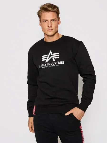 Mikina Alpha Industries s autogramom čierna