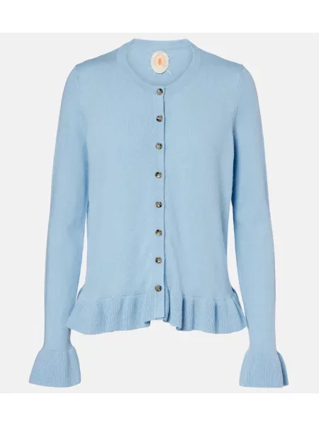 Kardigan Jardin Des Orangers z kaszmiru niebieski
