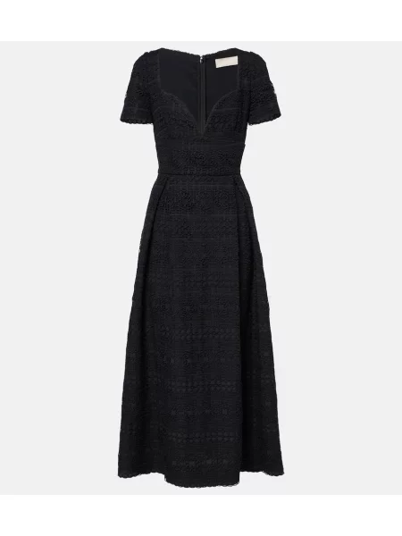 Rochie midi Elie Saab până la genunchi de costum negru