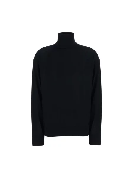 Sweter Semicouture z dekoltem w serek czarny