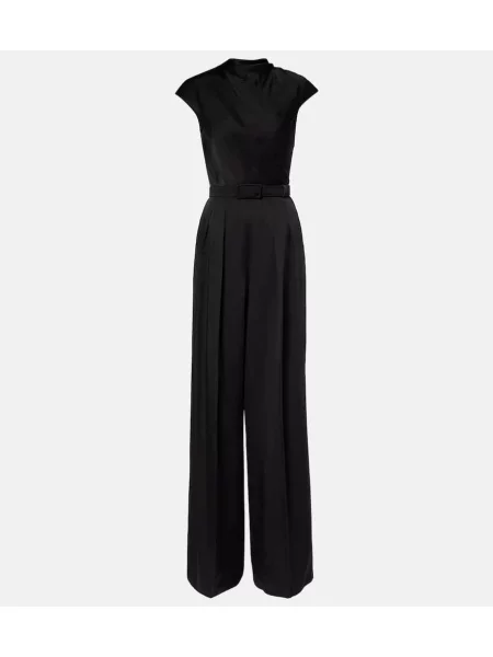 Salopetă Max Mara din satin negru