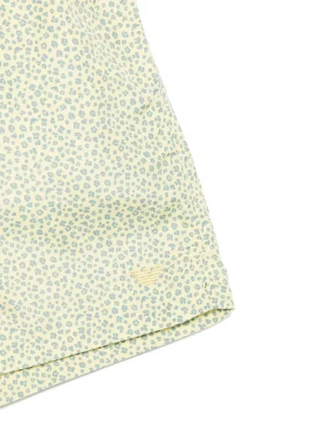 Kupaće gaće Emporio Armani s cvjetnim printom žuta