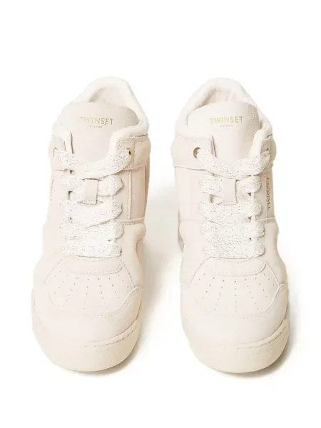 Sneakerși Twinset din piele de căprioară