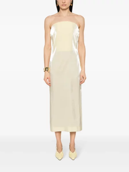Kostiumas midi midi suknelė Jacquemus geltona