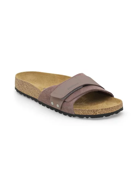 Birkenstock Oita Suede Leather Narrow Fit Kobiety Sandały Birkenstock Size: fioletowy