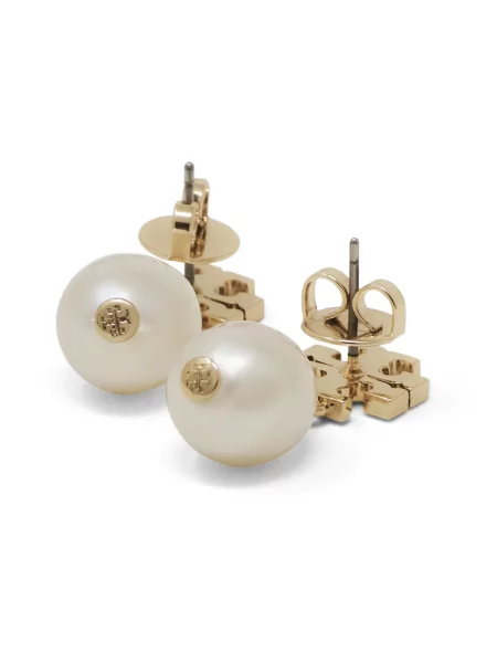 Tory Burch Kolczyki KIRA PEARL DROP żółte