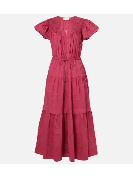 Svilena maksi obleka Ulla Johnson modra