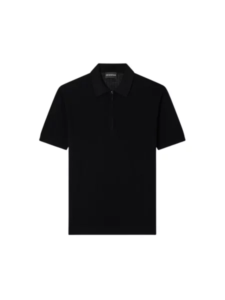 Koszulka polo Emporio Armani czarna