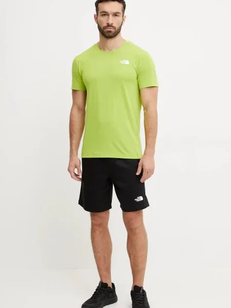 The North Face t-shirt sportowy Lightning Alpine gładki zielony