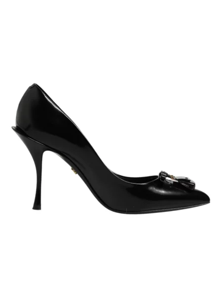 Czółenka Dolce And Gabbana skórzana czarna