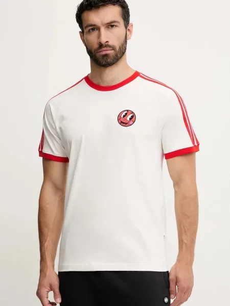 Тениска adidas Originals Cali Tee с принт бяло