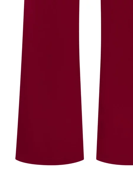 Pantaloni Maliparmi din jerseu evazate roșu
