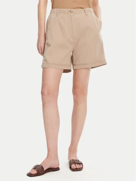 Tommy Hilfiger Šortky z materiálu béžová