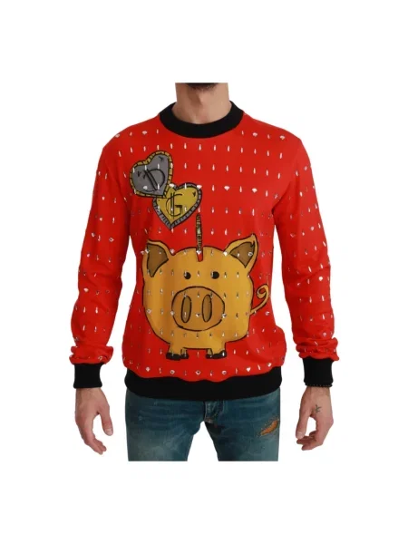 Sweter Dolce And Gabbana czerwony