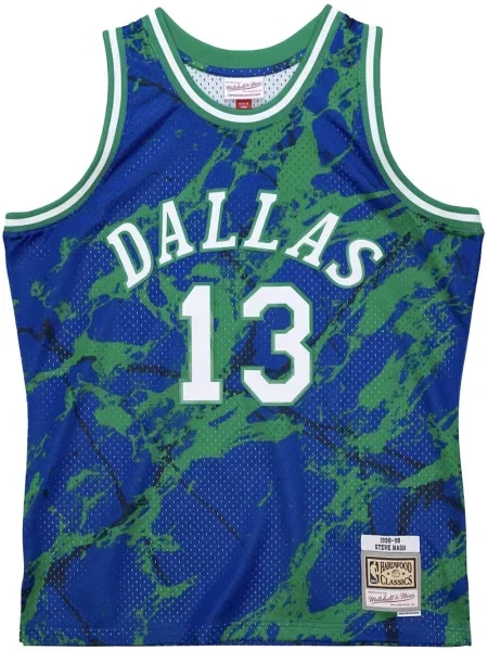 Cămașă Mitchell & Ness din jerseu albastru