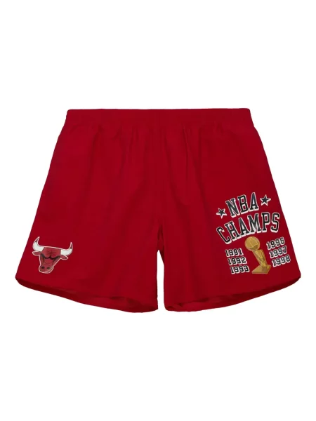 Pantaloni scurți Mitchell & Ness roșu