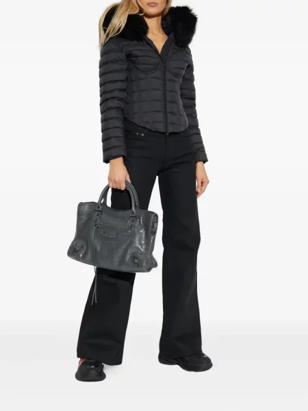 Cu centură pantaloni Balenciaga negru
