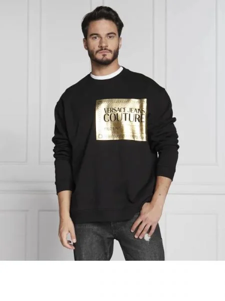 Versace Jeans Couture Hanorac | Relaxed fit negru