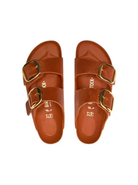 Pantofi Birkenstock cu cataramă portocaliu