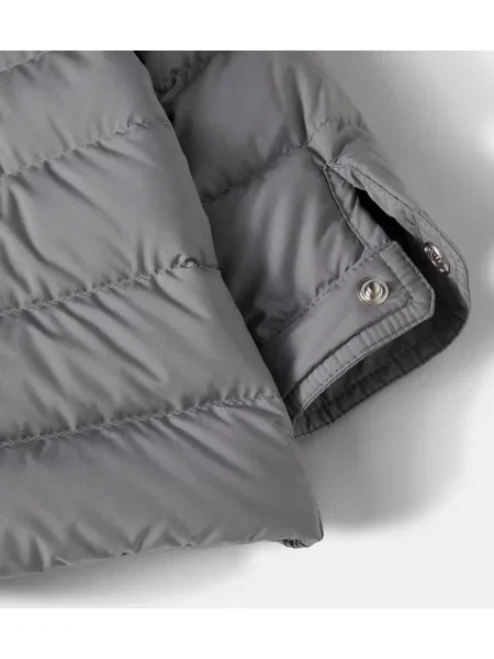 Pūkinė striukė Moncler Enfant pilka