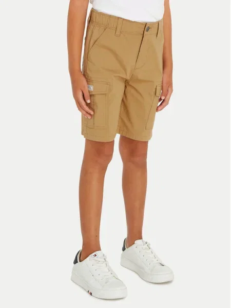 Tommy Hilfiger Шорти от плат Straight Fit бежов