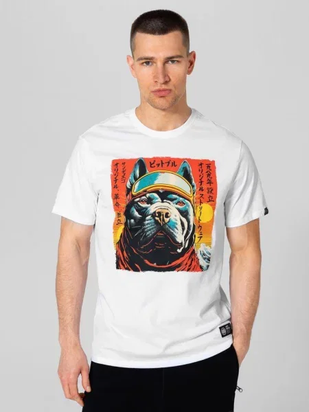 Koszulka Pitbull Fuji biała
