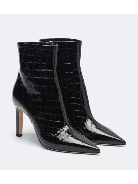 Cizme scurte Jimmy Choo din piele negru