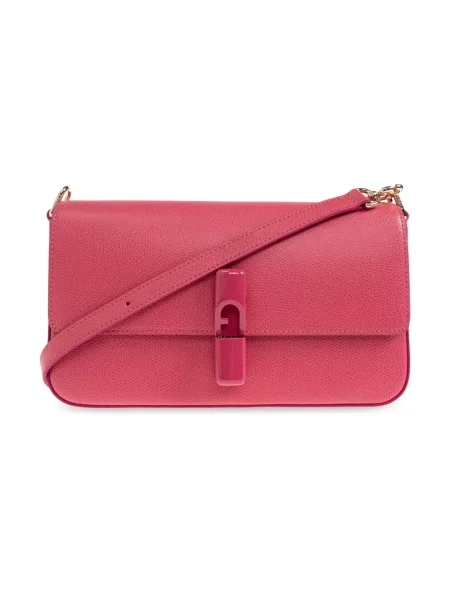 Torebka crossbody Furla skórzana różowa