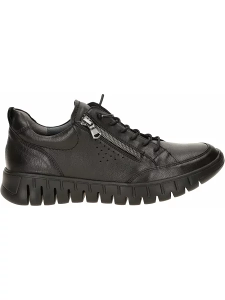 Sneakersy Waldläufer skórzane czarne