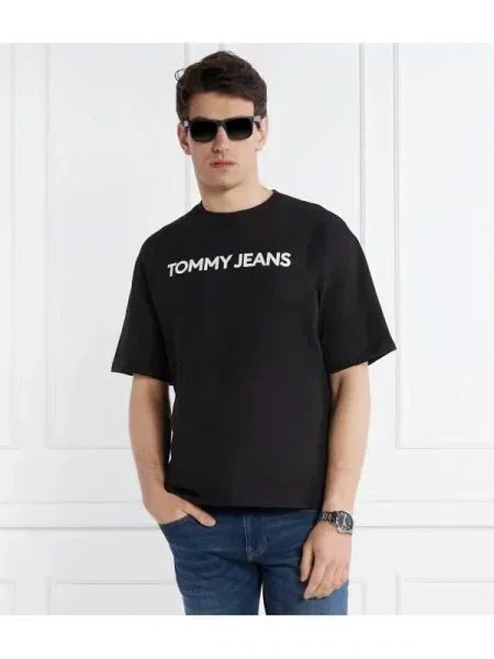 Tommy Jeans Tricou | Oversize fit negru
