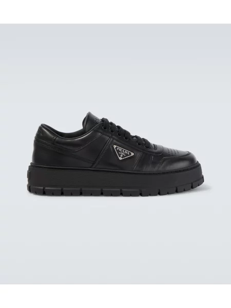 Sneakerși Prada din piele negru
