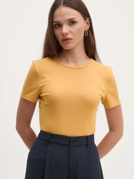 Тениска Lauren Ralph Lauren жълто