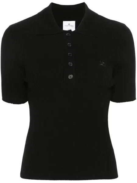 Polo Courreges tricotate negru