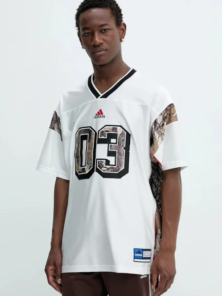 Тениска adidas Originals OG Camo Fb Jers с десен бяло