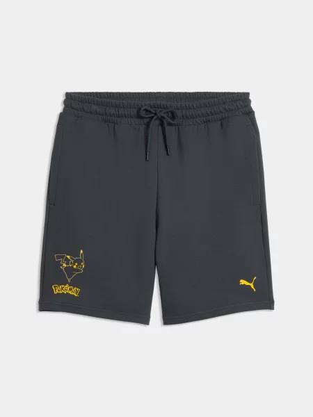 Повсякденні шорти PUMA x Pokemon Shorts комбінований верх сірий