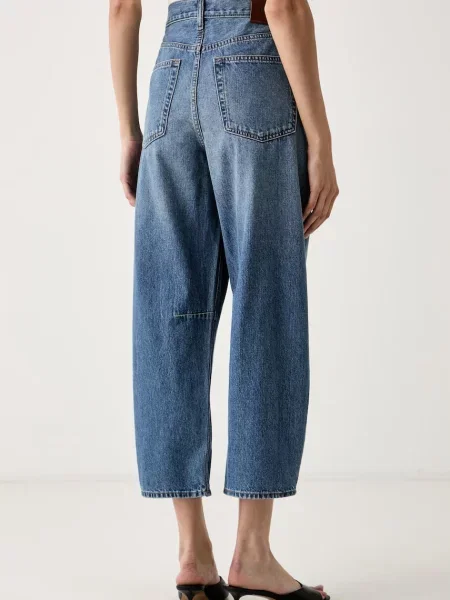 Calvin Klein Jeans jeansy barrel niebieskie