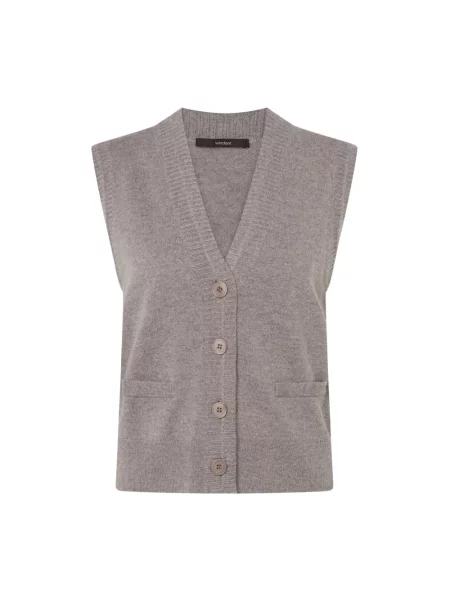 Sweter Windsor wełniany szary