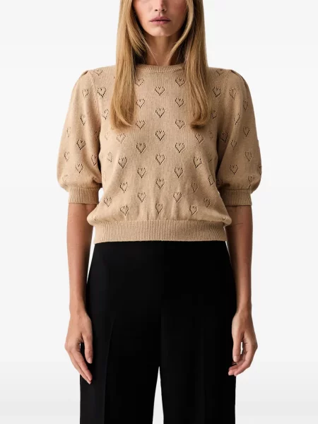 Pulover Twinset cu motiv cu inimi