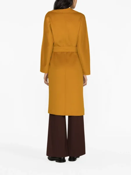 Плетено палто Max Mara оранжево