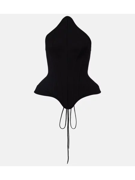 Top Mugler negru