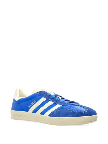 Iš natūralios odos sportbačiai Adidas Gazelle mėlyna