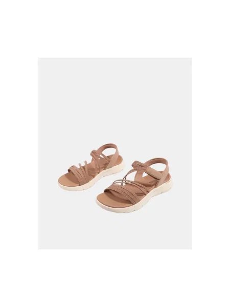 Sandále Skechers hnedá